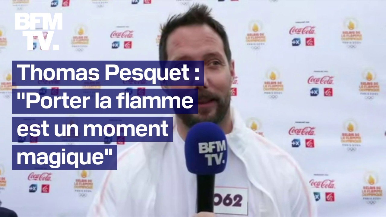 Porter la flamme "est un moment magique: l'interview intégrale de Thomas Pesquet, après avoir porté la flamme en Normandie