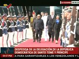 Venezuela despide a la delegación de la República Democrática de Santo Tomé y Príncipe