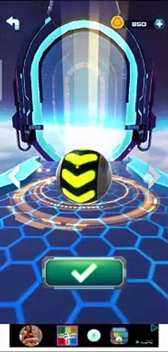 Space rolling boll says I done it