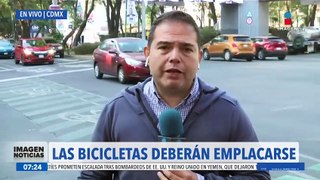 Bicicletas deberán tramitar placas en la CDMX