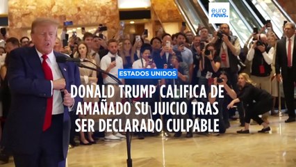 Trump denuncia un "juicio amañado" en su discurso tras ser declarado culpable