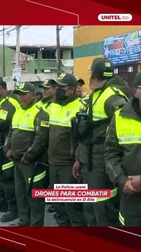 Drones y casetas móviles, los nuevos “Servicios Policiales 3.0” para combatir la delincuencia en El Alto.