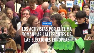 Multitudinarias marchas por el clima en la UE una semana antes de las elecciones europeas