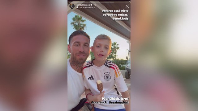 El precioso mensaje del hijo de Ramos a Kroos