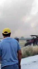 Şanlıurfa'da ekili arazide büyük yangın!