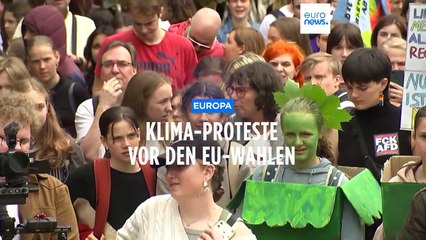 Tausende beim "Klimastreik zur EU-Wahl" in Berlin und Amsterdam