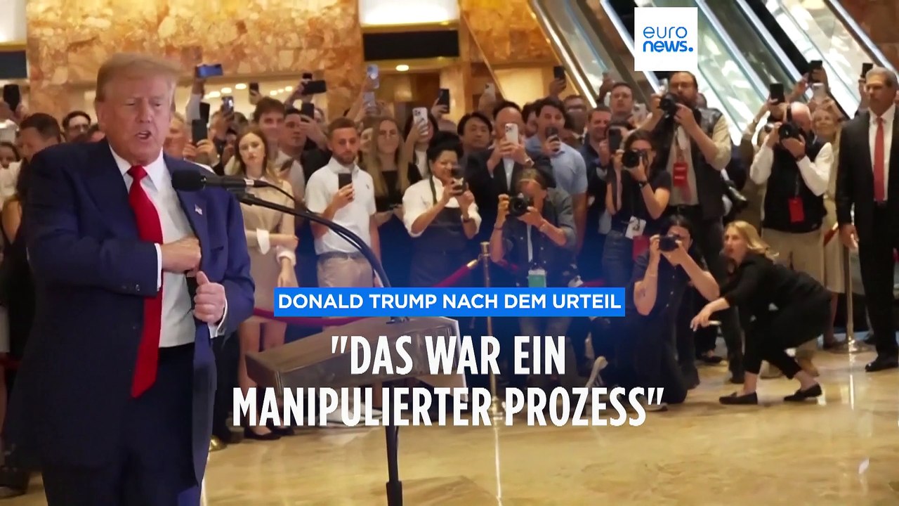 Donald Trump nach dem Gerichtsurteil: 'Das war ein manipulierter Prozess'
