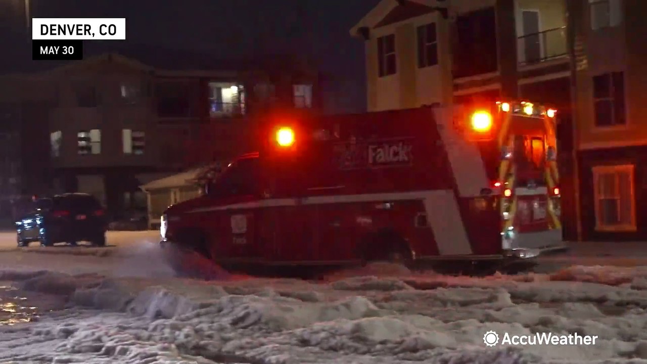 Intense hail hammers Colorado