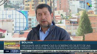 Bolivia afirmó que su gobierno es objeto de campañas de desestabilización