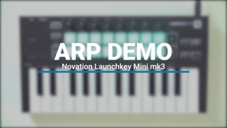 Arpeggiator Functions Of The Novation Launchkey Mini Mk3