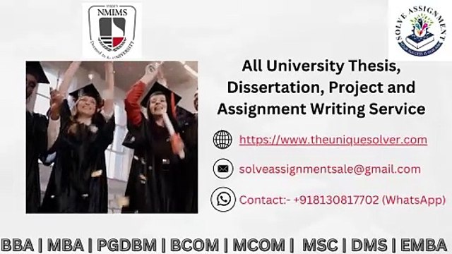 NMIMS Solved Assignments | The Unique Solver