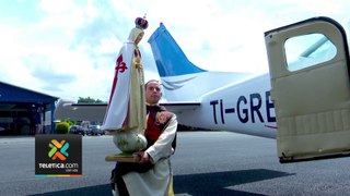 tn7-Así sobrevoló imagen de virgen de Fátima el GAM-310524