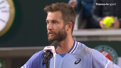 3e tour - Corentin Moutet : Bravo à nous pour aujourd'hui, on a été forts