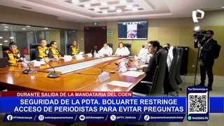 Dina Boluarte impide ingreso de medios al COEN durante simulacro nacional