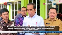 PRESIDEN JOKOWI TINJAU RSUD RUPIT, BAHAS INFRASTRUKTUR LISTRIK