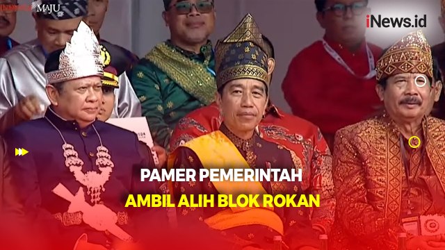 Upacara di Blok Rokan yang Diambil Alih Pemerintah, Jokowi Sebut Kehadiran Pancasila jadi Pembebas Ketergantungan Asing