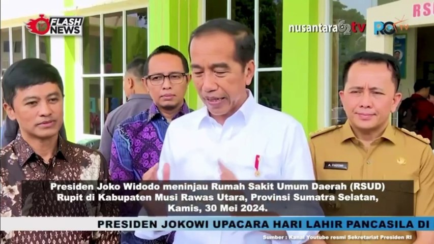 Presiden Jokowi Tinjau RSUD Rupit, Fokus pada Kecukupan Medis dan Pasokan Listrik di Musi Rawas Utara