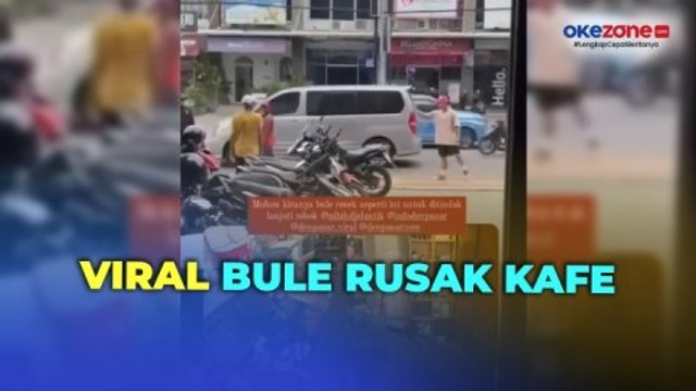 Viral! Ditegur saat Merokok, Bule Rusak Kafe di Kuta