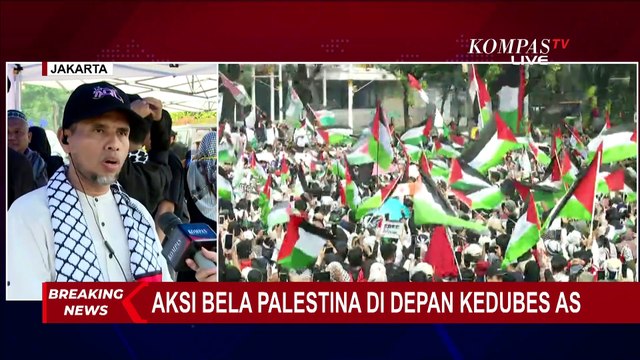 Massa Aksi Bela Palestina Tuntut Amerika Hentikan Dukungannya pada Israel