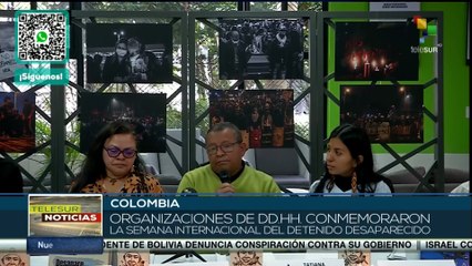 Organizaciones de DD.HH. conmemoran semana del detenido desaparecido