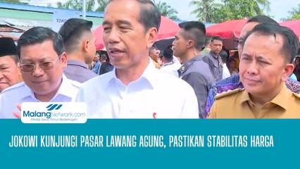 Jokowi Kunjungi Pasar Lawang Agung, Pastikan Stabilitas Harga
