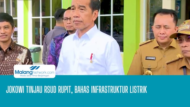 Jokowi Tinjau RSUD Rupit, Bahas Infrastruktur Listrik