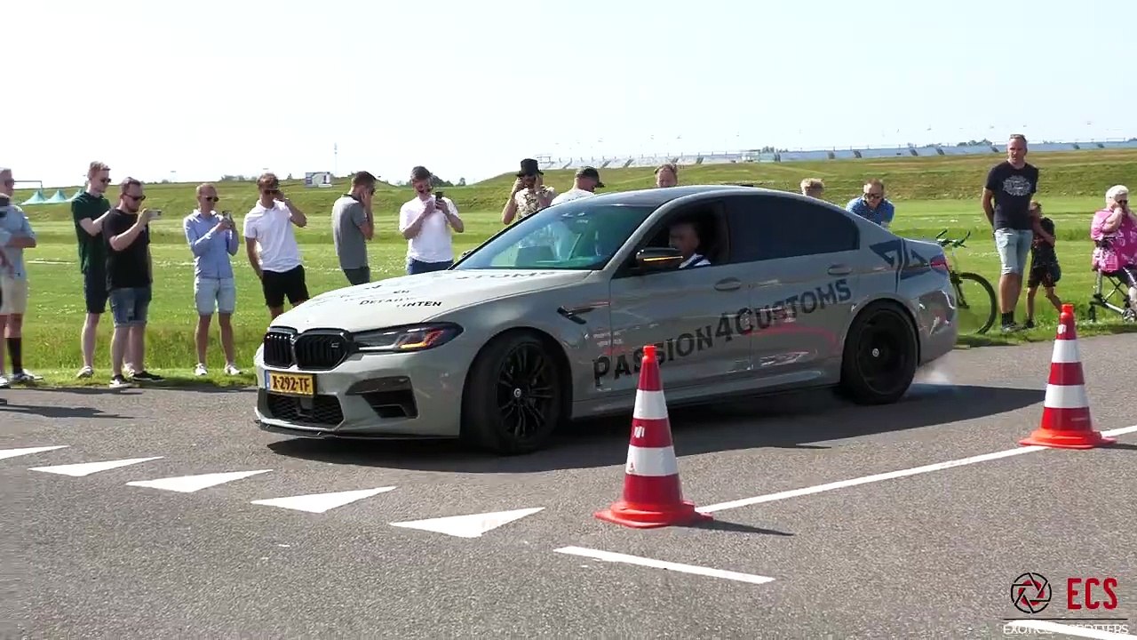 750HP BMW M5 F90 with M Performance Exhaust - HUGE Burnouts, Drifts & Drag Races !
