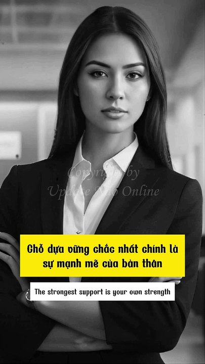 Chỗ dựa vững chắc nhất chính là sự mạnh của bản thân mình. #chodavungchac #sucmanhcuabanthan