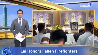 President Lai Pays Respects to Fallen Firefighters