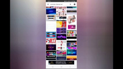 Youtube channel banner art in mobile phone using pixelllab