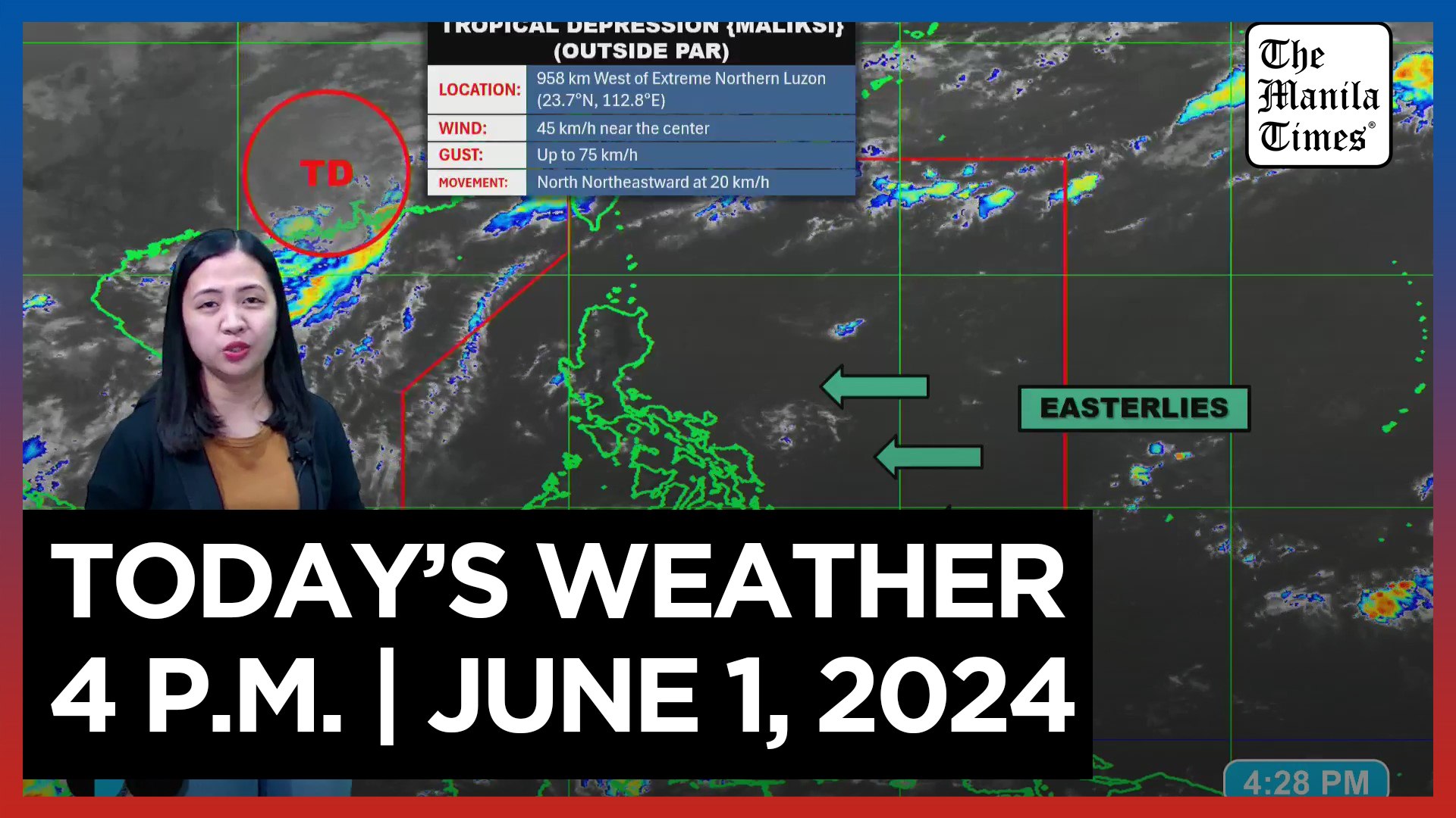 Today's Weather, 4 P.M. | June 1, 2024