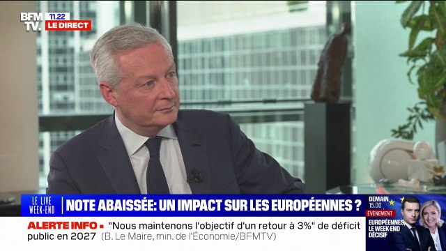 Hypothèse de Gérard Larcher à Matignon: Bruno Le Maire préfère continuer à travailler avec Gabriel Attal