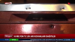 10 Milyon TL'lik arı kovanı dağıtıldı