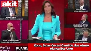 Konu Uğur Dündar'ın cinsel yaşamı olunca Ece Üner! Konu, Sınav öncesi Cami'de dua etmek olunca Ece Üner! İkiyüzlüsünüz.