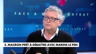 Michel Onfray : «Il est malin, c'est un joueur de pipeau, un charmeur de serpents»