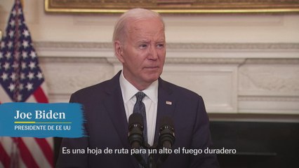 Biden presenta un nuevo plan de paz en Gaza
