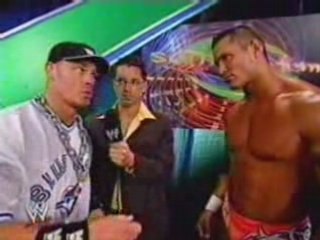 Randy Orton & John Cena Backstage At Summerslam 2004