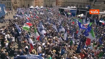 Giorgia Meloni ringrazia i sostenitori a piazza del Popolo: "Piazza meravigliosa"
