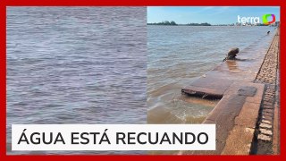 Nível do Guaíba fica abaixo da cota de inundação pela primeira vez após um mês