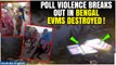 Poll Violence in Bengal: Angry Mob Runs Amok, Tosses EVM Voting Machines into Pond | Watch!