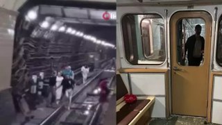 Moskova'da metro arızası: Yolcular tünelden yürüyerek çıktı