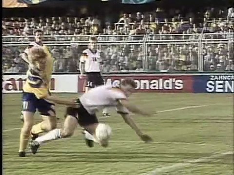 1992 UEFA European Football Championship Sweden v Germany 21st JUN 1992 ARD