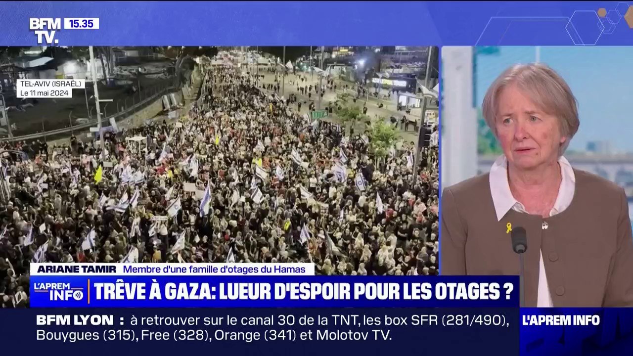 Bombardements israéliens à Gaza: "Le crime ne profite pas à Israël", se désole Ariane Tamir, membre d'une famille d'otages du Hamas