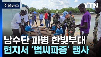 남수단에서 한국식 모내기...첫 보급 나선 한빛부대 / YTN
