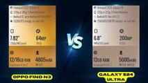 Oppo Find N3 vs Samsung Galaxy S24 Ultra