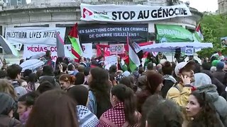 تظاهرات في باريس دعما لغزة