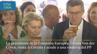 La presidenta de la Comisión Europea garantiza que actuará de peligrar el Estado de derecho en su visita a A Coruña