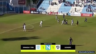 Los goles de Gimnasia y Tiro 1 - Almagro 1 por la Primera Nacional