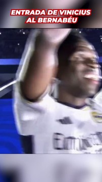 La entrada de Vinicius al Bernabéu para celebrar la 15 Champions