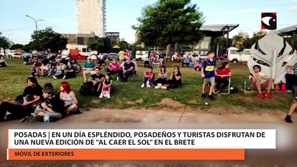 Posadas | En un día espléndido, posadeños y turistas disfrutan de una nueva edición de "Al Caer el Sol" en El Brete